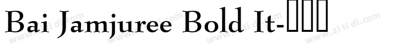 Bai Jamjuree Bold It字体转换